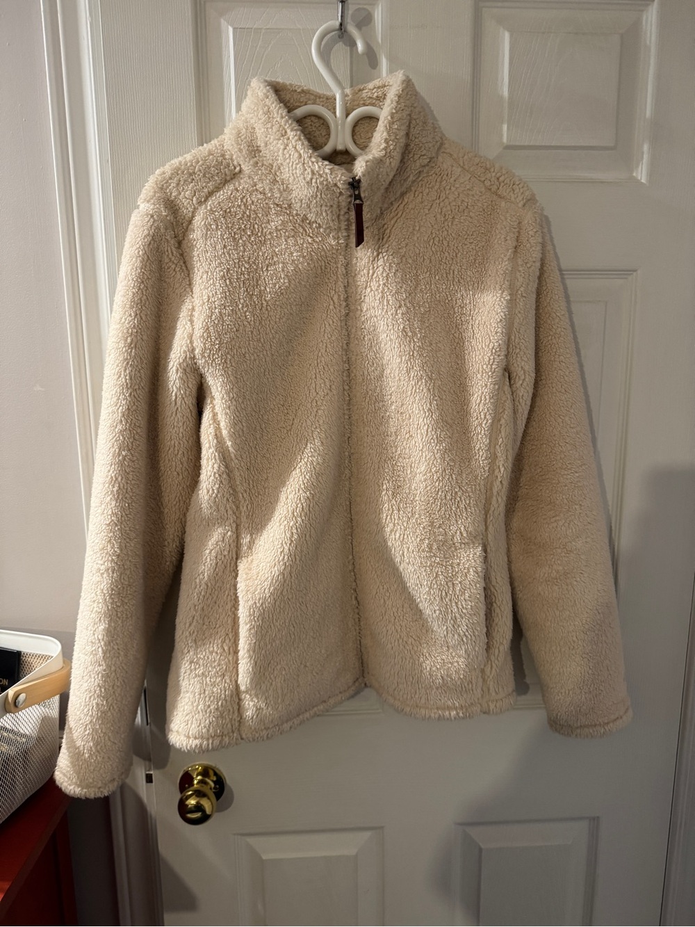 Cozy Cream Sherpa Zip-Up Jacket